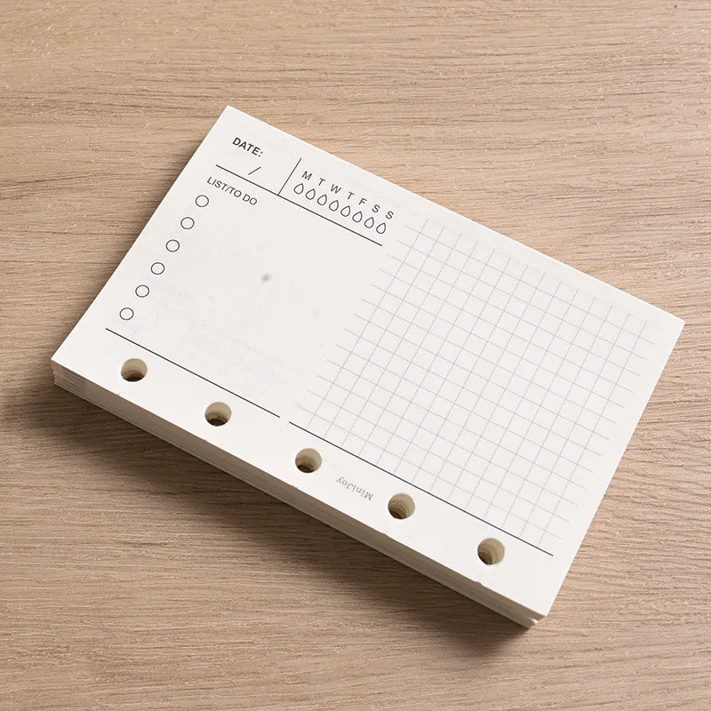 Refillable Dot Grid & Lined Paper Journal Notebook
