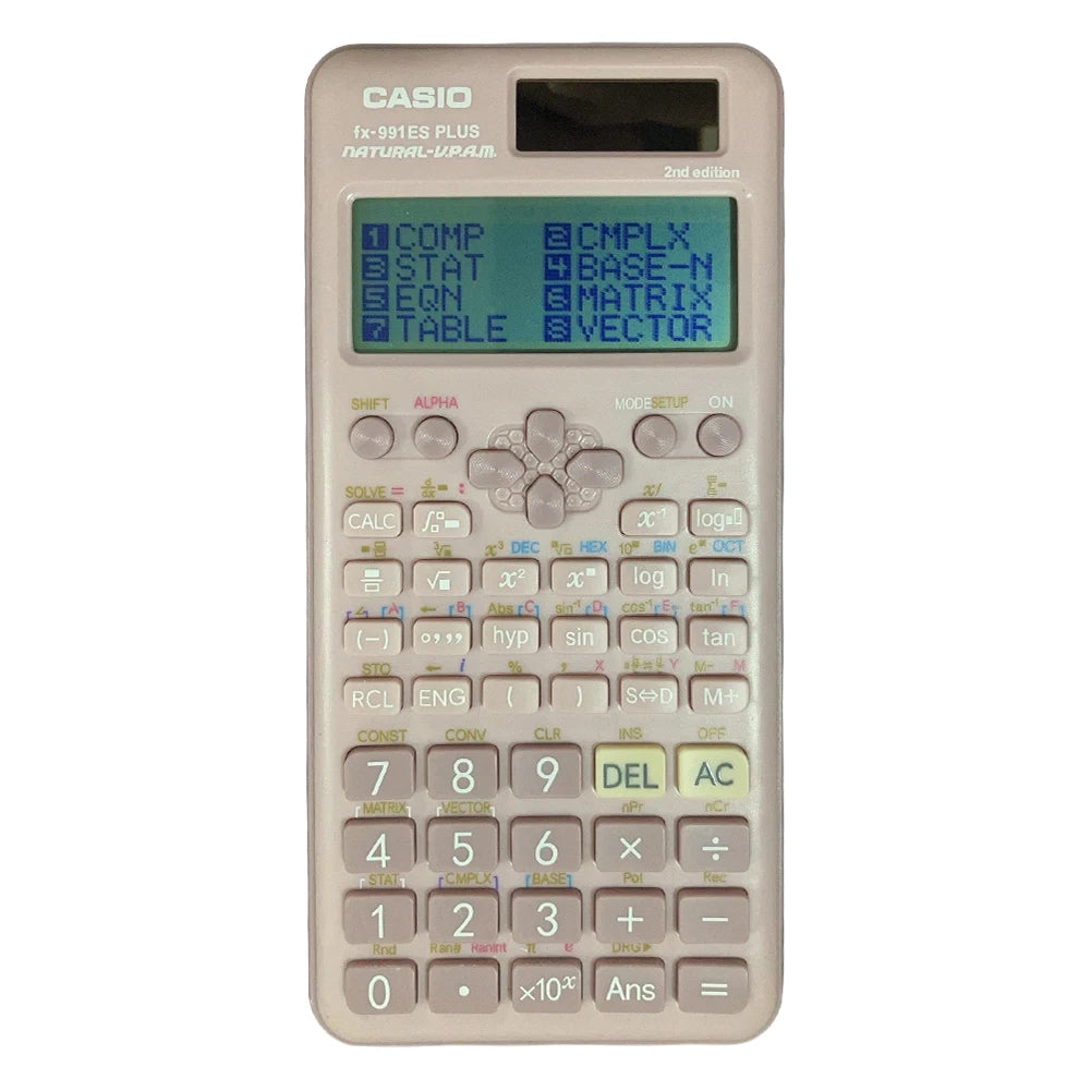 Pink Graphing Calculator 2-Line Display Math Calculator