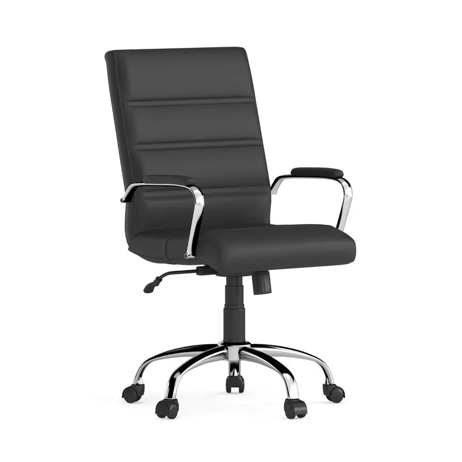 Furniture Whitney MidBack Swivel LeatherSoft Desk Chair