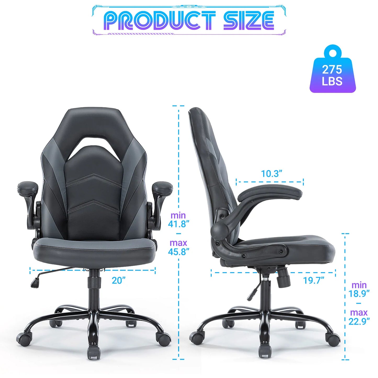 JHK Ergonomic Office Computer Home Gaming Desk Chair