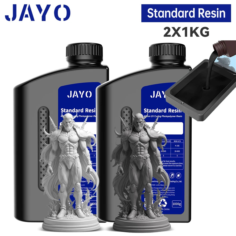 JAYO Standard /ABS-Like/ Water Wash 3D Printer UV Resin 405nm 2 Bottles