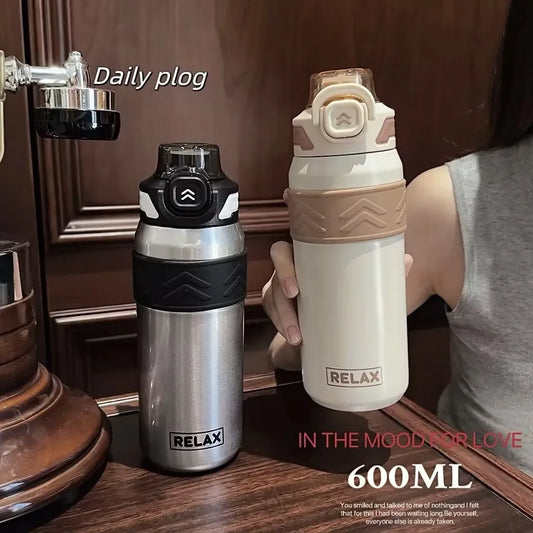 Stainless Steel Portable Vacuum Cup – On-the-Go Sports Bottle