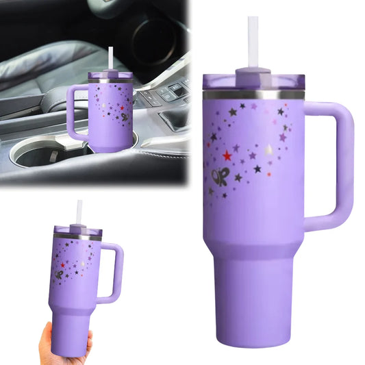 New 40oz Vacuum Insulated Tumbler with Lid & Straw