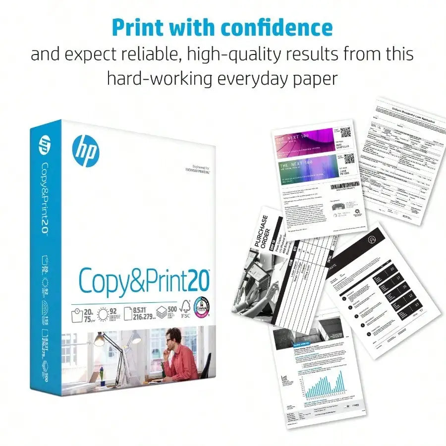 Printer Paper 8.5x11 20lb 2400 Sheets, Copy & Print Paper