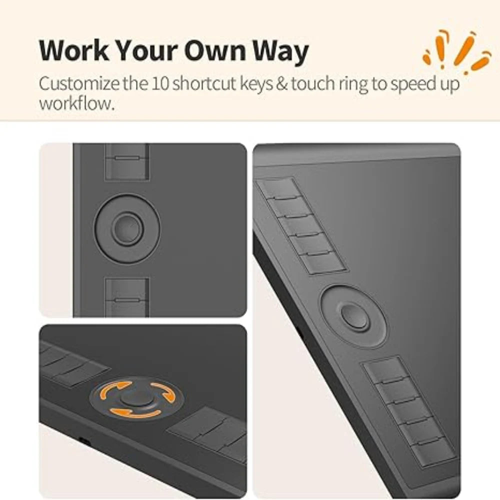 GAOMON M10K Graphic Tablet with 8192 Levels
