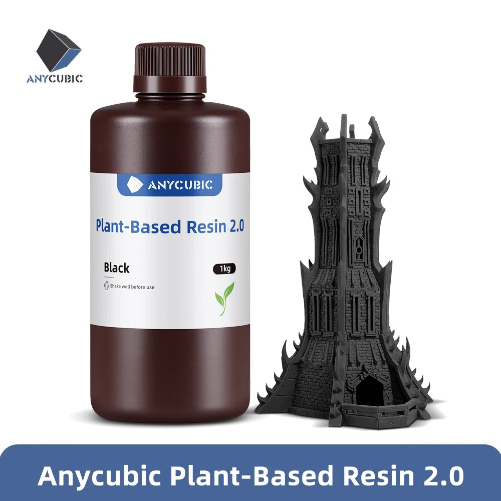 NEWEST ANYCUBIC ECO UV Resin 2.0 For LCD 3D Printer Low Odor 405nm
