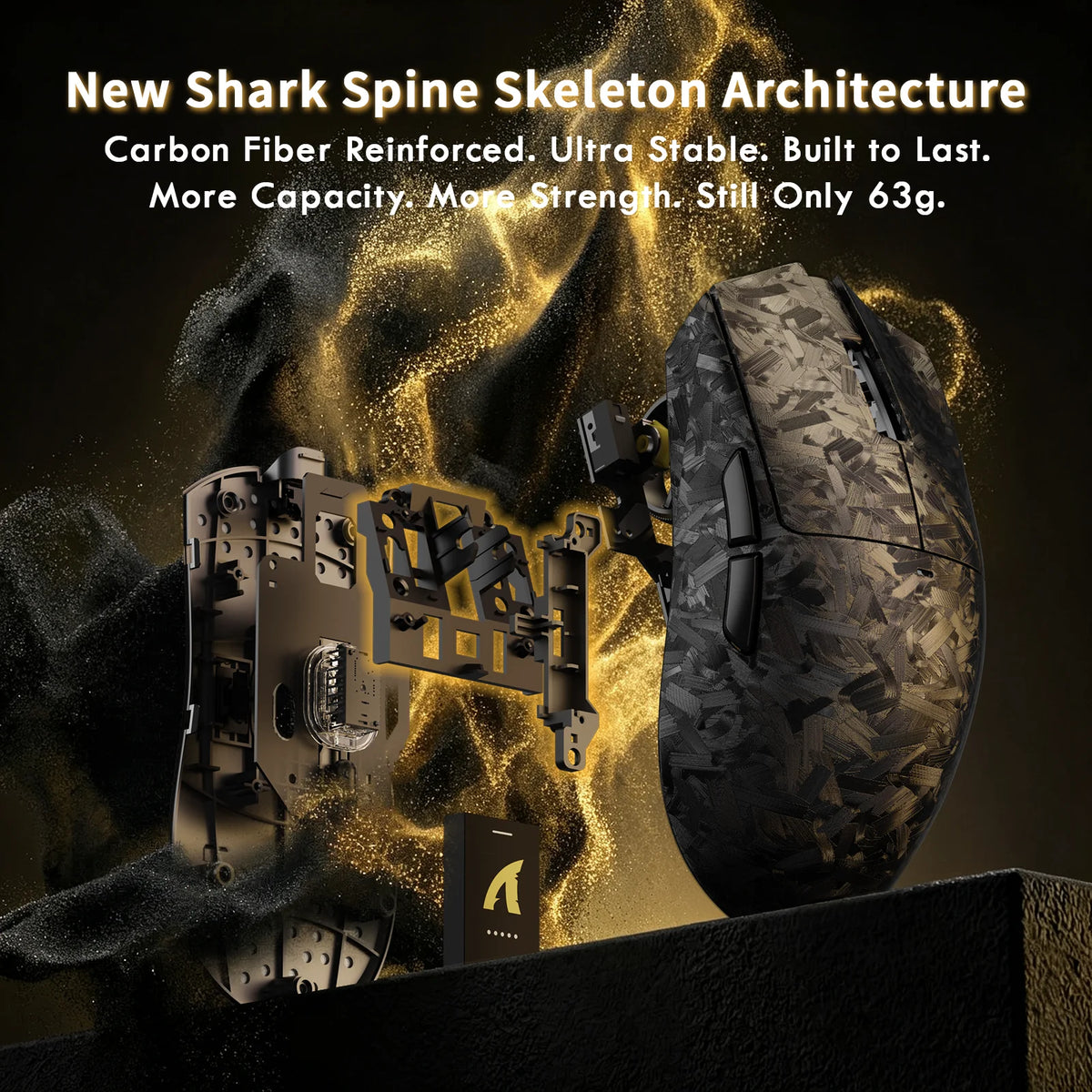 ATTACK SHARK X11 ULTRA Carbon Fiber Wireless 8K PAW3950MAX Gaming Mouse
