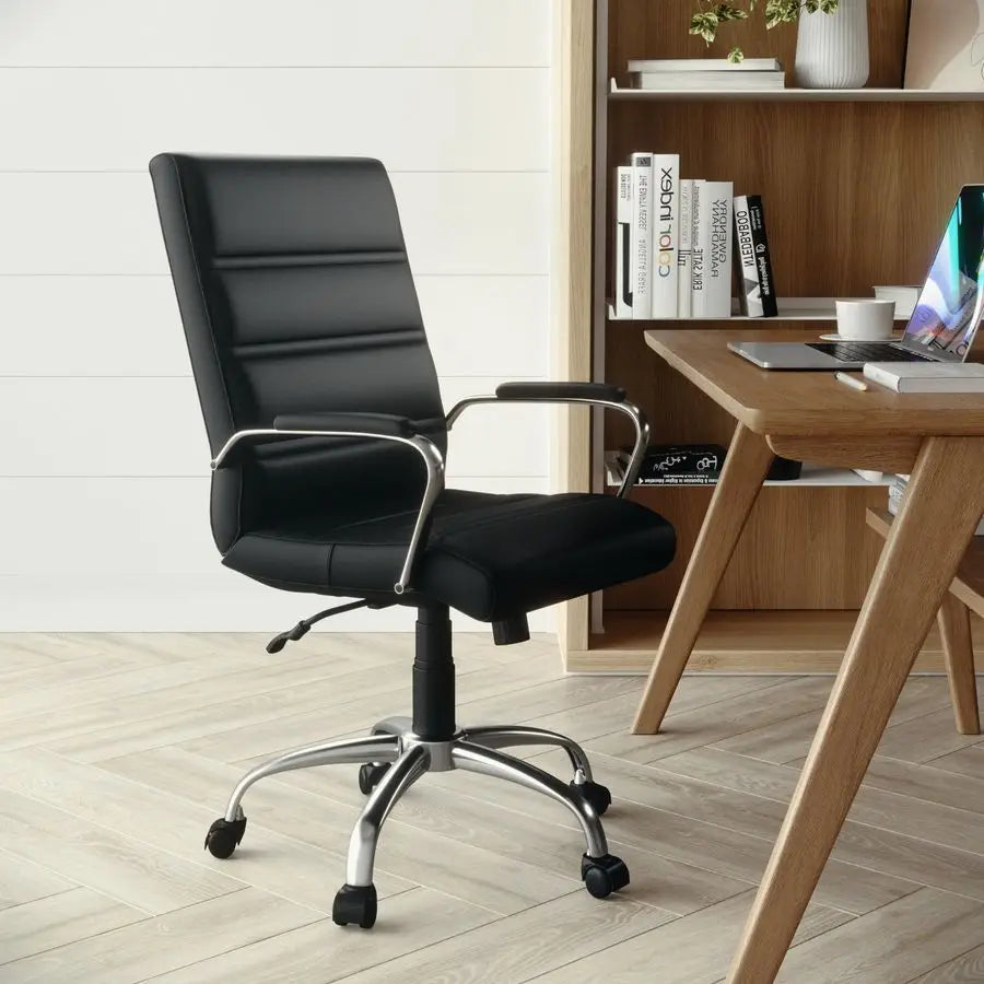 Furniture Whitney MidBack Swivel LeatherSoft Desk Chair