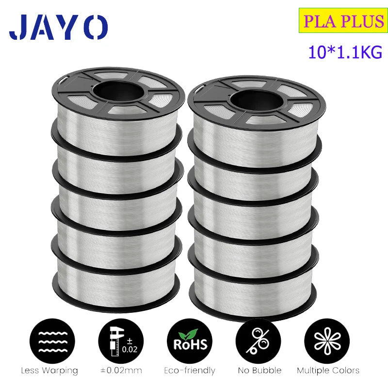 JAYO PETG/PLA PLUS/High Speed Matte PETG/PLA Filament 175mm 10 Rolls