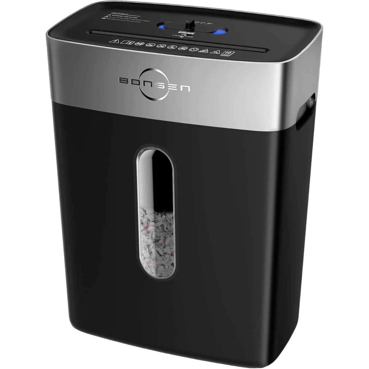 BONSEN 10-Sheet Cross-Cut Home Office Shredder, Jam-Proof& 4 Gal Bin