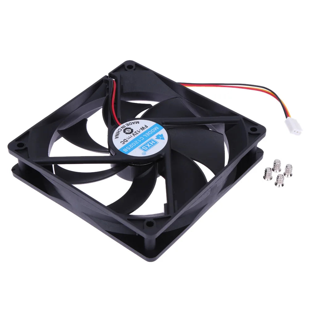 12cm 120mm for DC Brushless Fan 12V 0.25A 2 Lines 2pin Connector