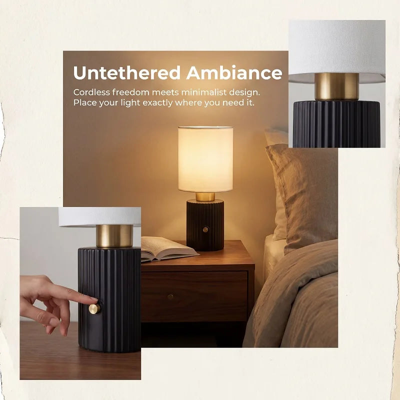 Table Lamp 3600mAh Rechargeable Warm Light 12-Hour Life