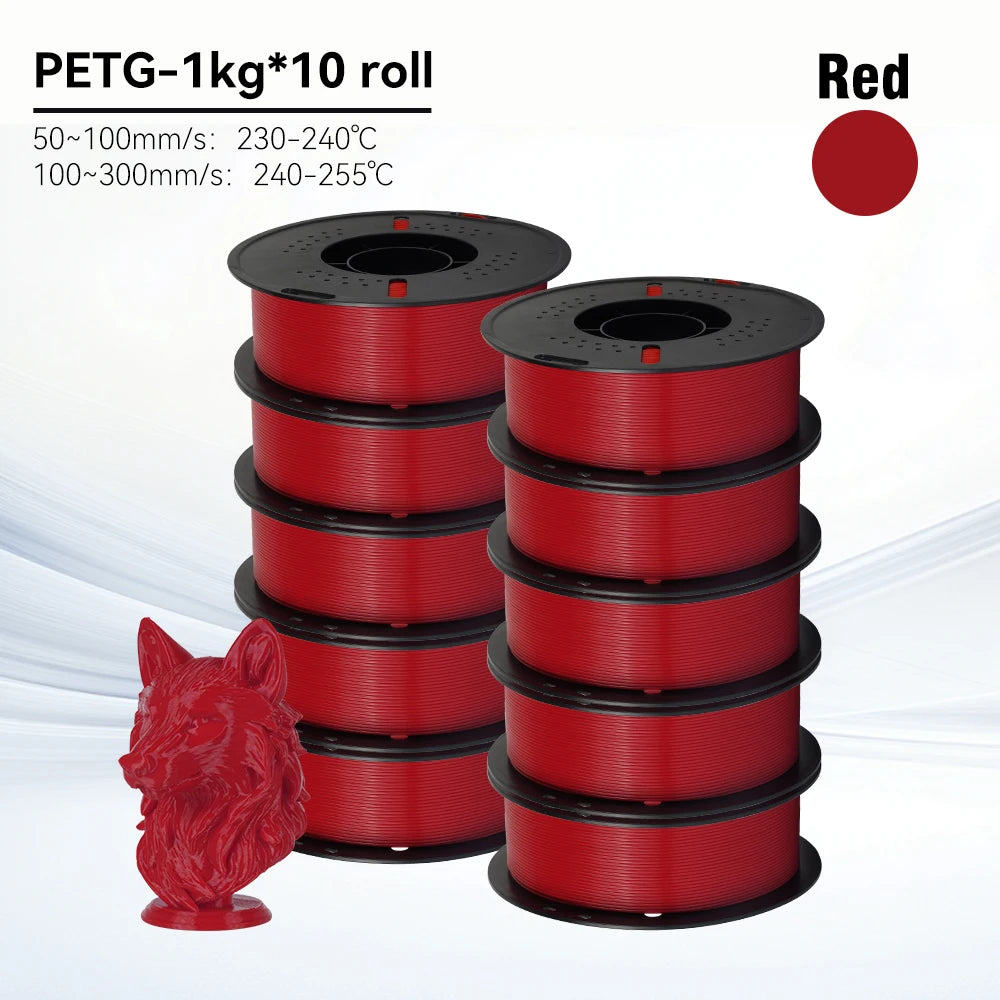 KINGROON 10KG 1.75mm PETG Filament High Quality 3D Printing