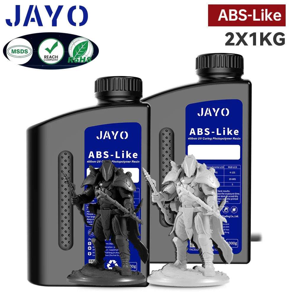 JAYO Standard /ABS-Like/ Water Wash 3D Printer UV Resin 405nm 2 Bottles