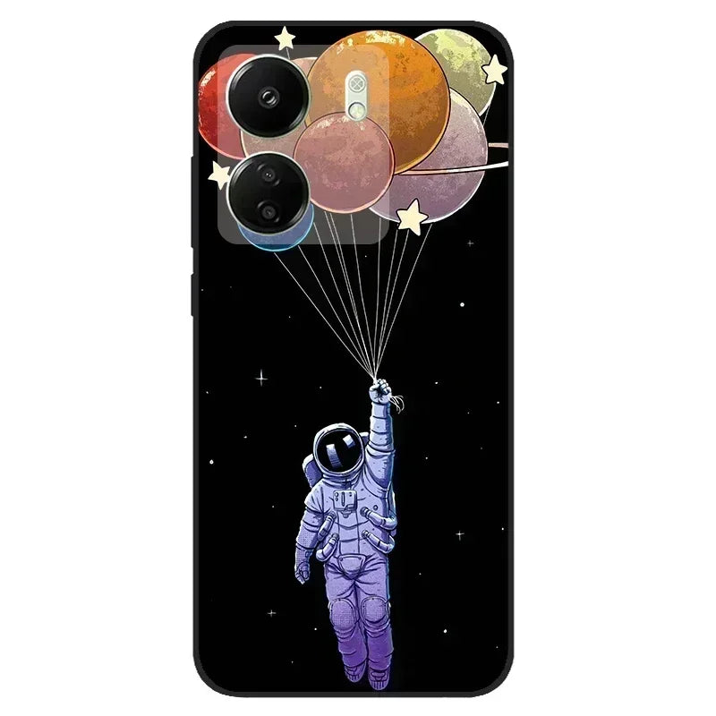 For Redmi 13C 4G Case Animals Soft Silicone TPU Phone Cases