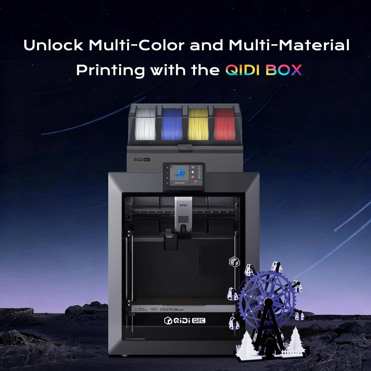 QIDI Q2C 3D Printer 600mm/s High Speed CoreXY 370°C FDM Printer