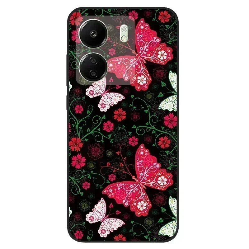 For Redmi 13C 4G Case Animals Soft Silicone TPU Phone Cases