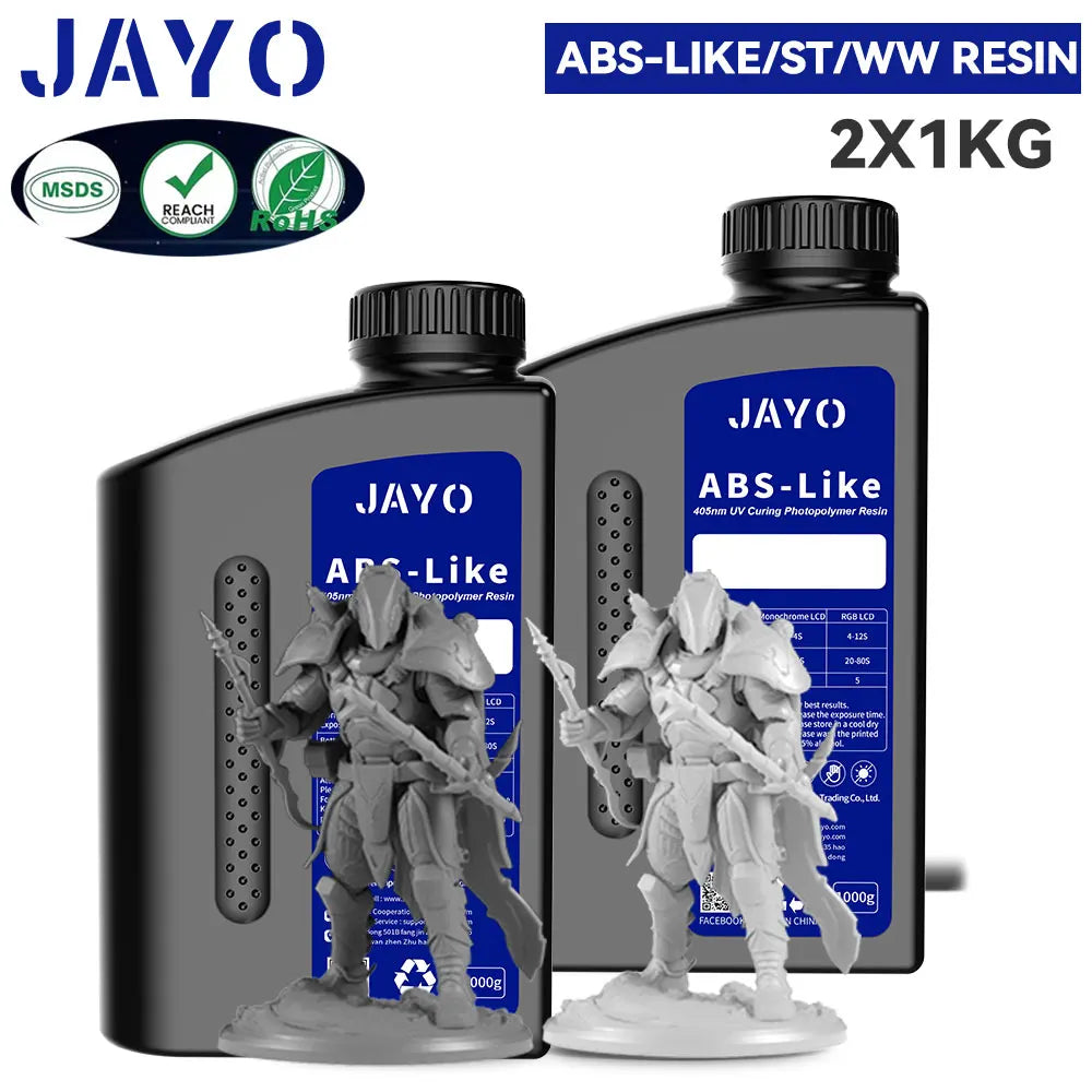 JAYO Standard /ABS-Like/ Water Wash 3D Printer UV Resin 405nm 2 Bottles