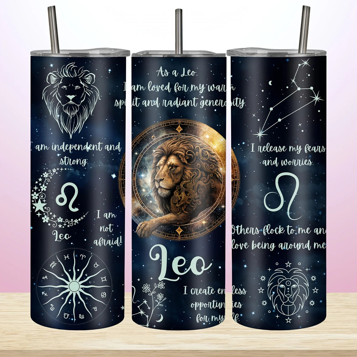 1pc, 20Oz/590Ml, Constellation Astrology Stainless Steel Insulated Tumbler