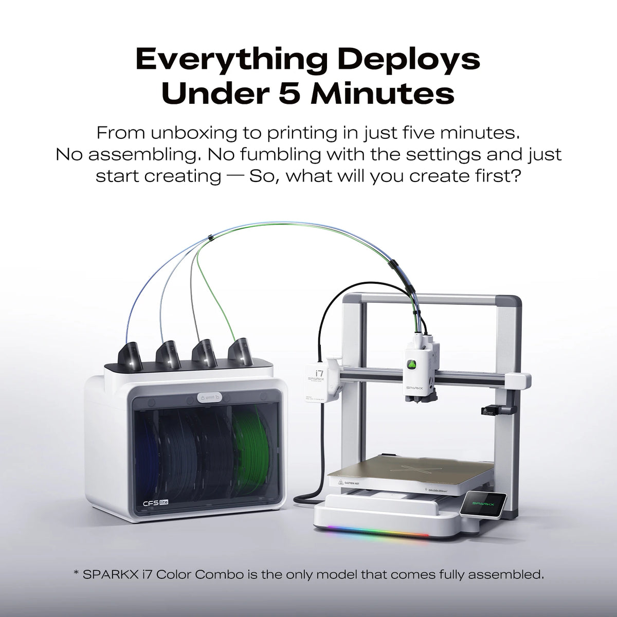 Creality SPARKX I7 Combo 3D Printer, Beginner-Friendly Multi-Color