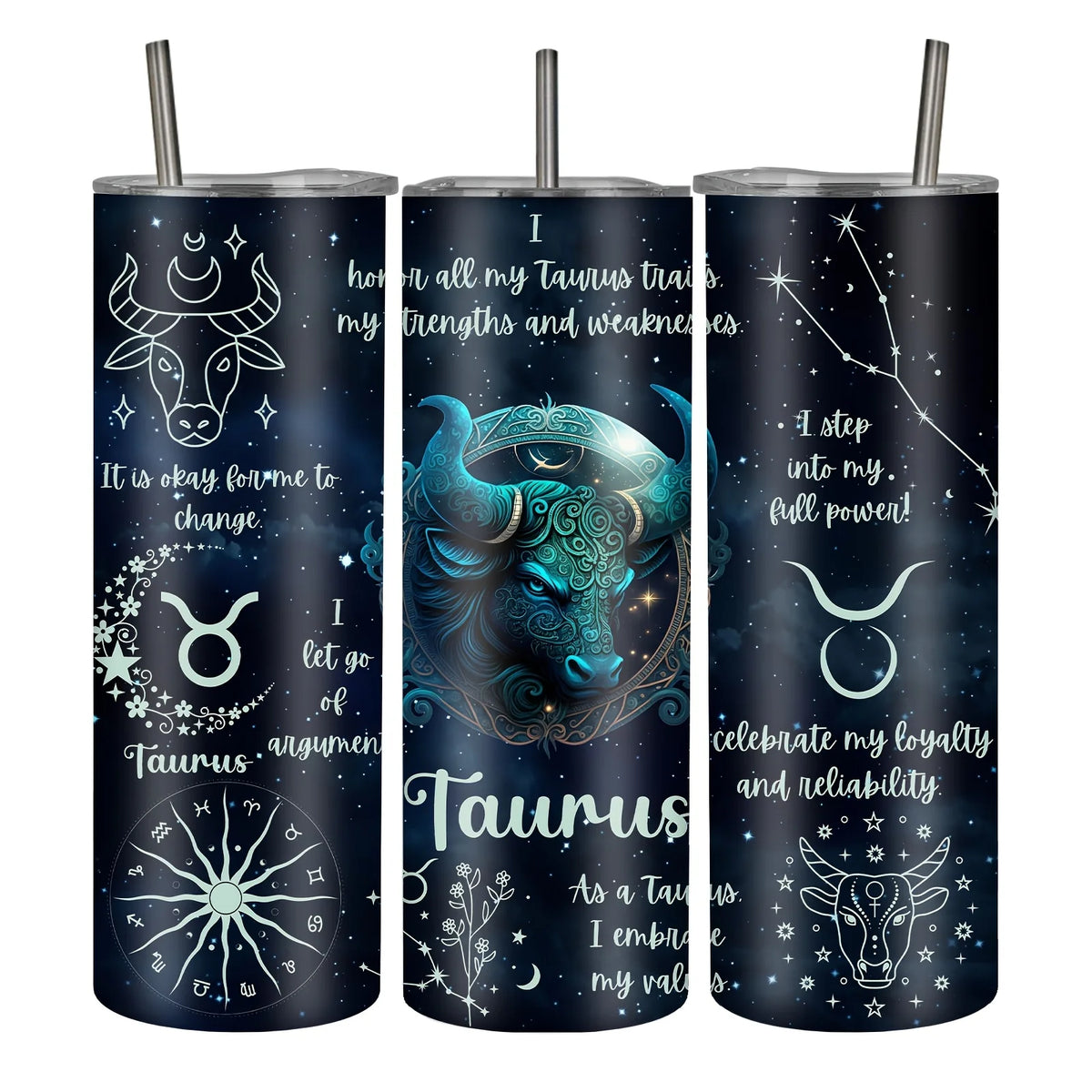1pc, 20Oz/590Ml, Constellation Astrology Stainless Steel Insulated Tumbler