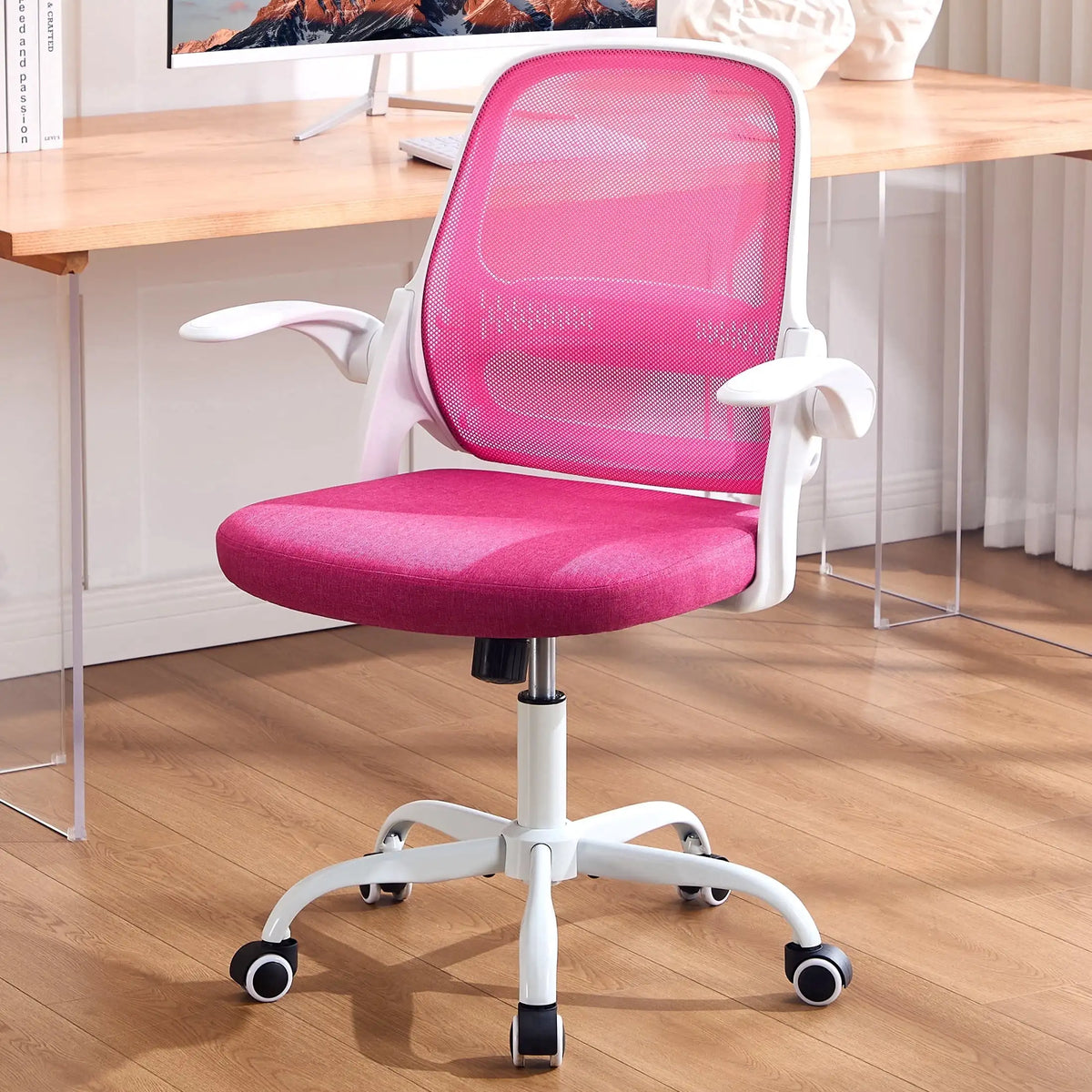TMV Ergonomic Mesh Office Chair with Lumbar Support & Wheels