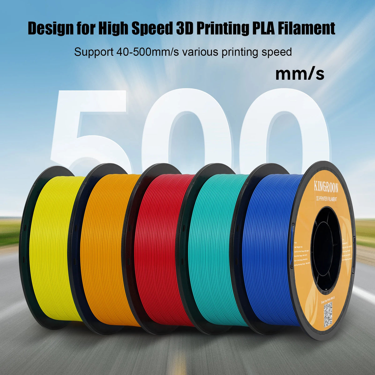 KINGROON HS-PLA Filament 1.75mm High Speed PLA 5/10KG