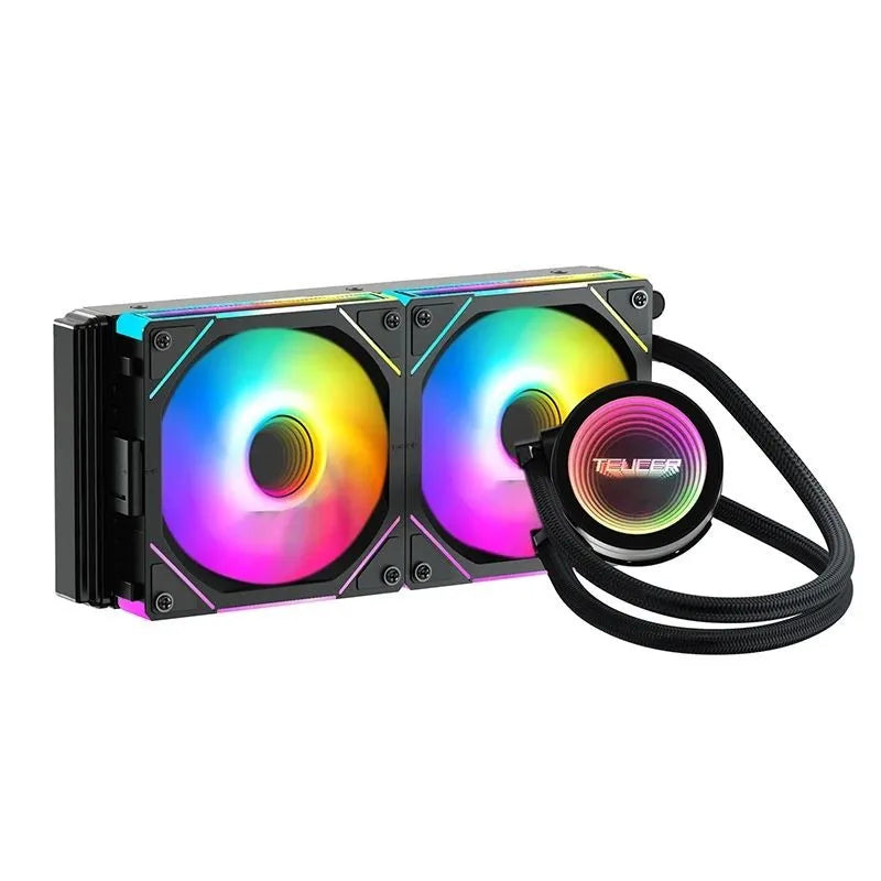 TEUCER NA‑360 PC CPU Liquid Water Cooling Radiator AIO Cooler Compatible with Intel LGA 2011 1700 1200 1155 X99 Motherboard AMD AM4 AM5 Gaming Desktop Computer CPU Heat Sink Cooling Replacement Part