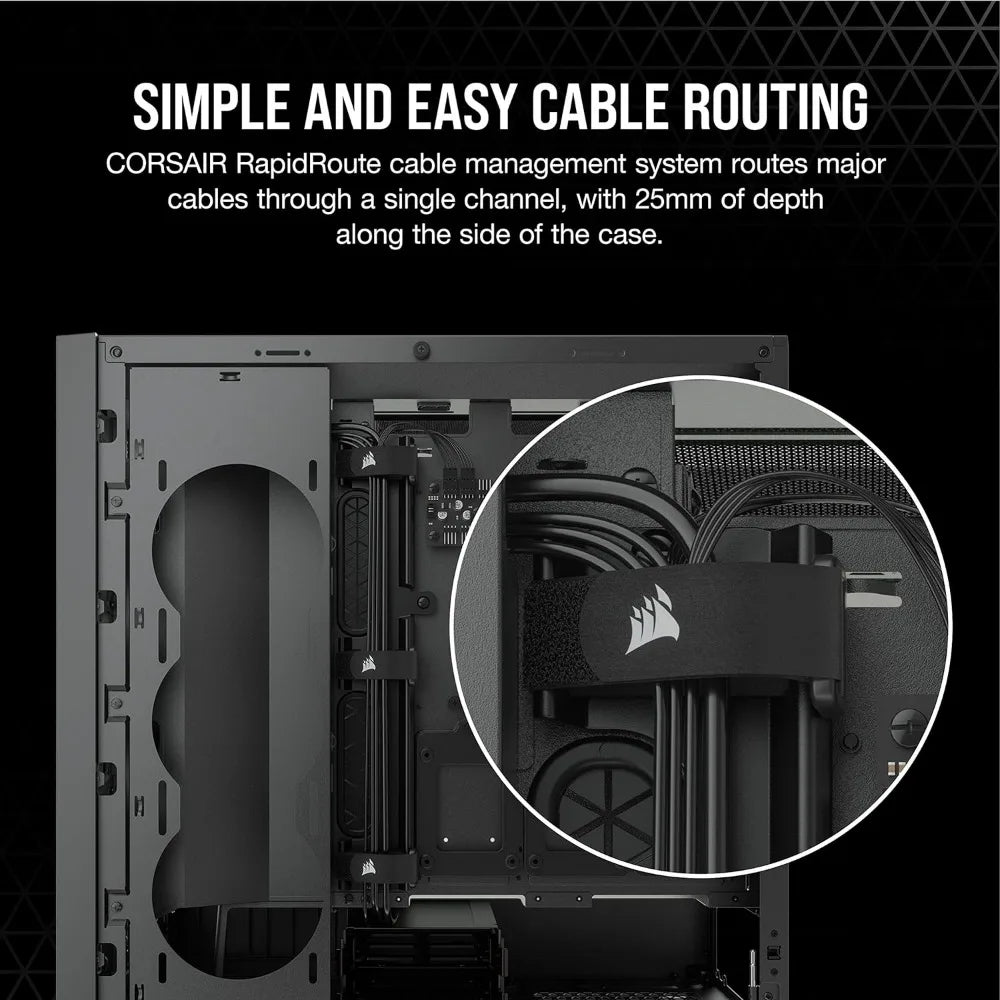 5000D Airflow Tempered Glass Mid-Tower ATX PC Case