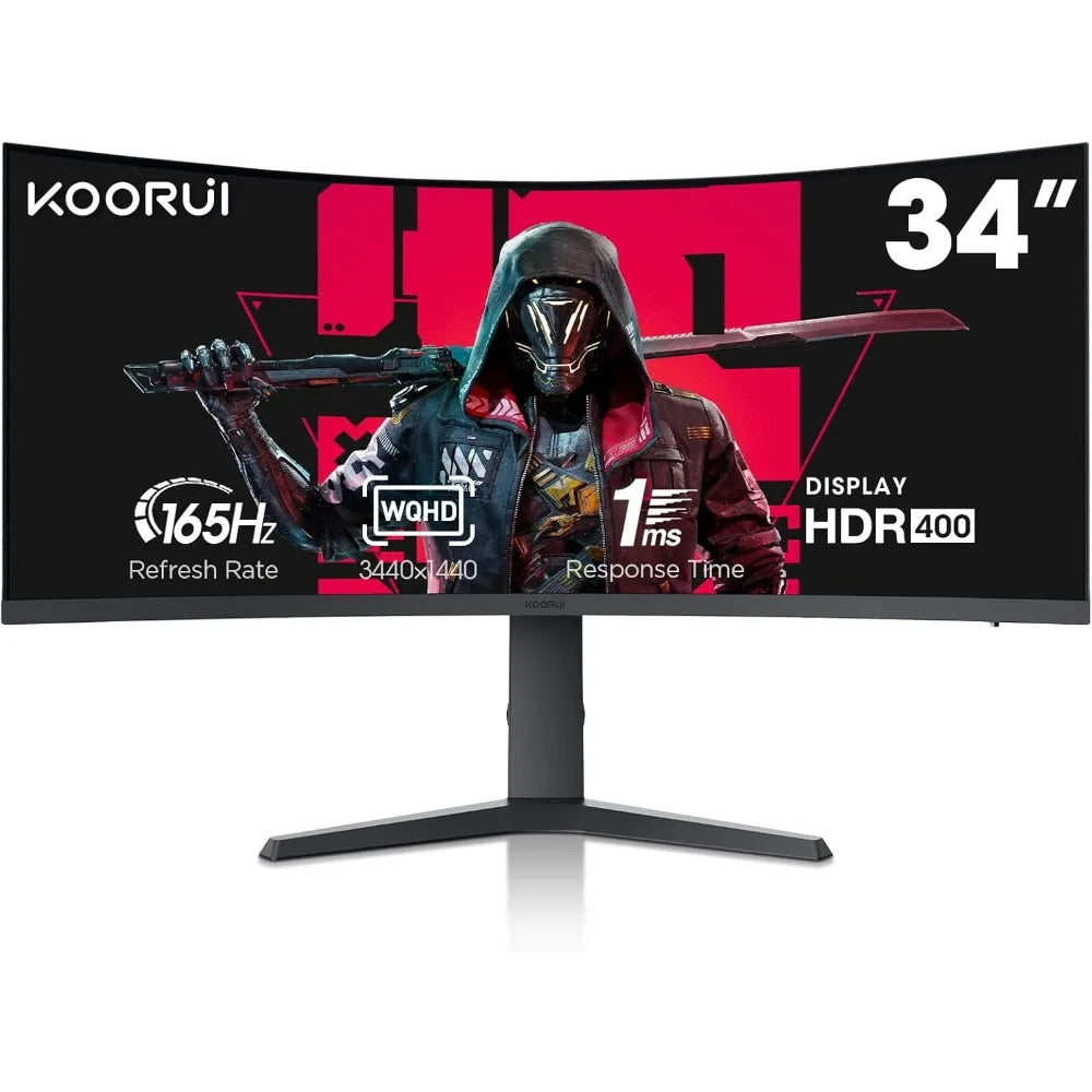 34 Inch Ultrawide Curved Gaming Monitor 144Hz 165Hz