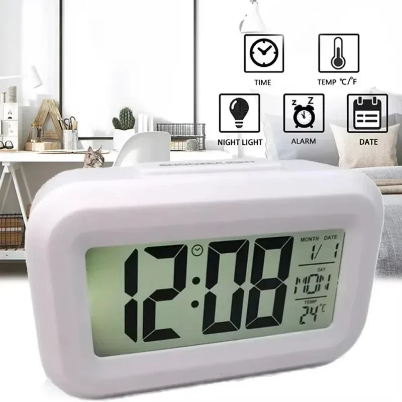 Desk Decorations Table Clock, LED Digital Alarm Clock