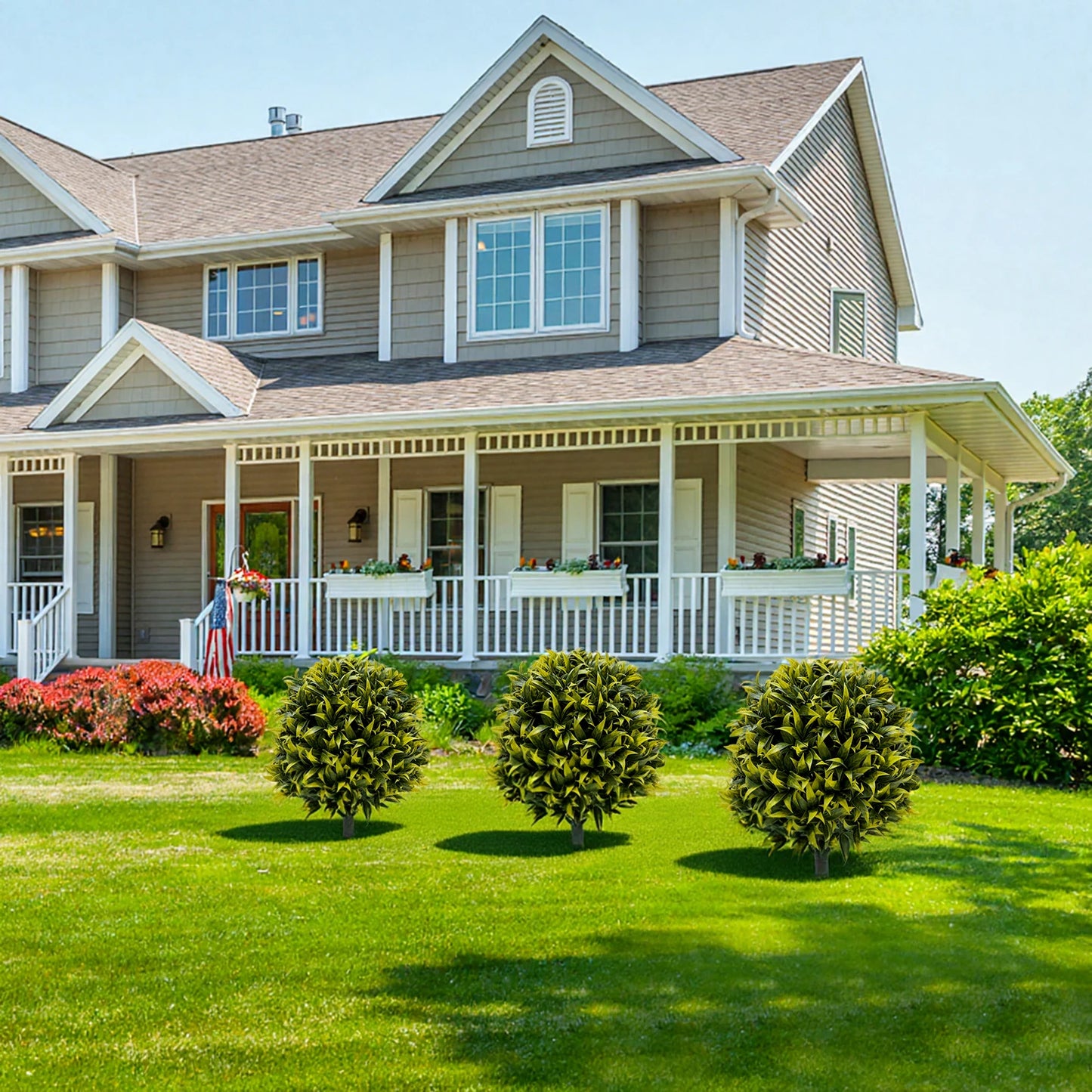 65cm Artificial Topiary Ball Tree with Ground Spike