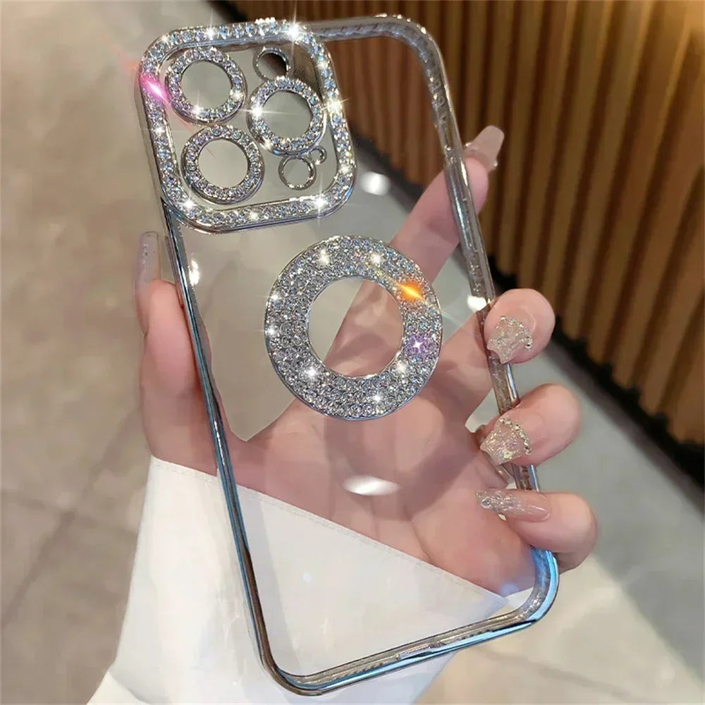 Luxury Diamond Glitter Woman Case