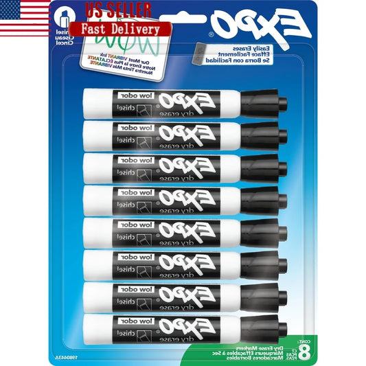 Dry Erase Markers Chisel Tip 8 Count
