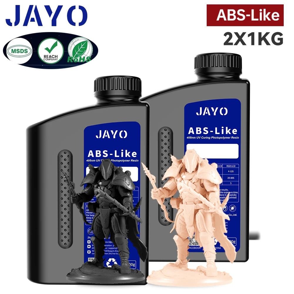 JAYO Standard /ABS-Like/ Water Wash 3D Printer UV Resin 405nm 2 Bottles