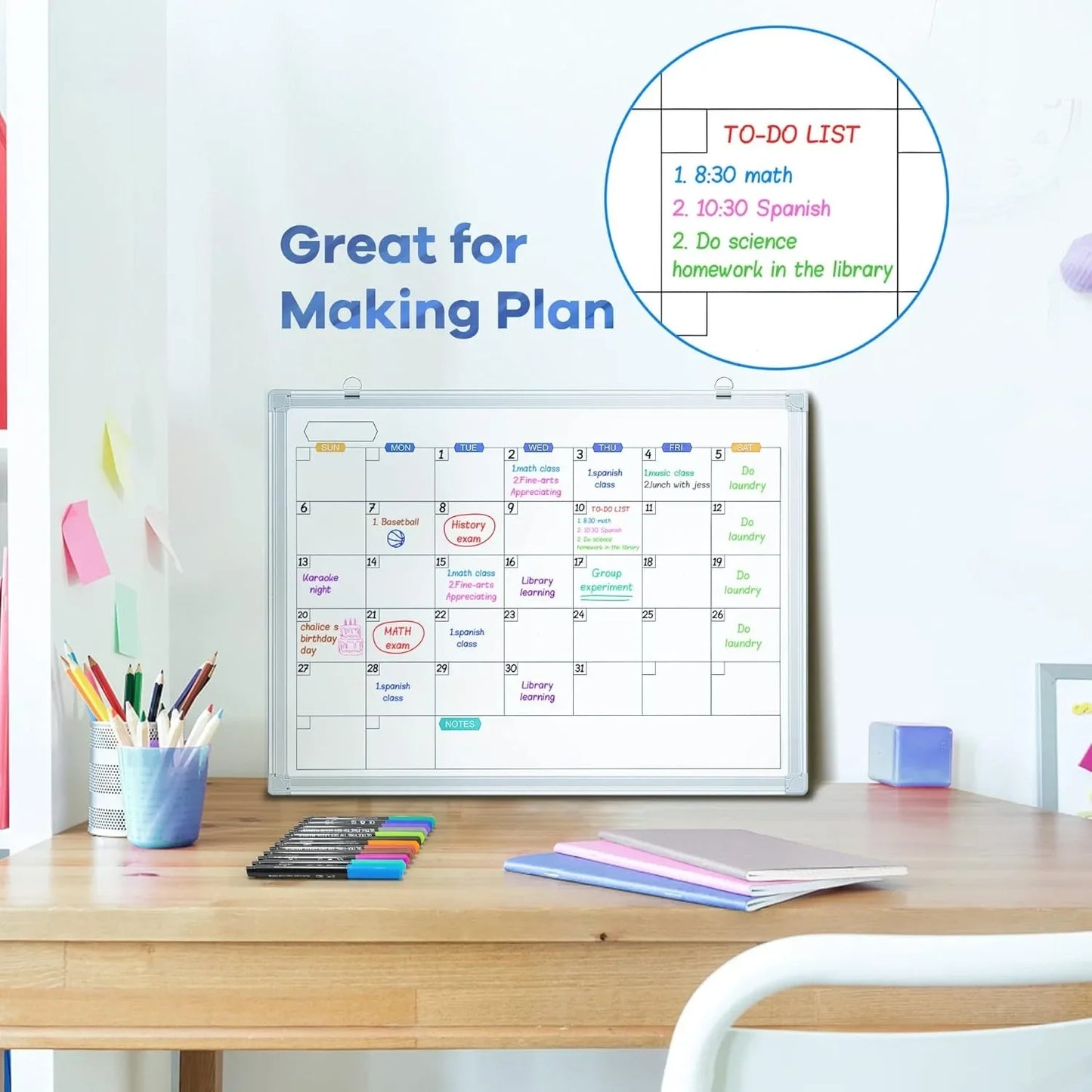 Dry erase mark Ultra-fine tip, 0.7 mm, 6 counts