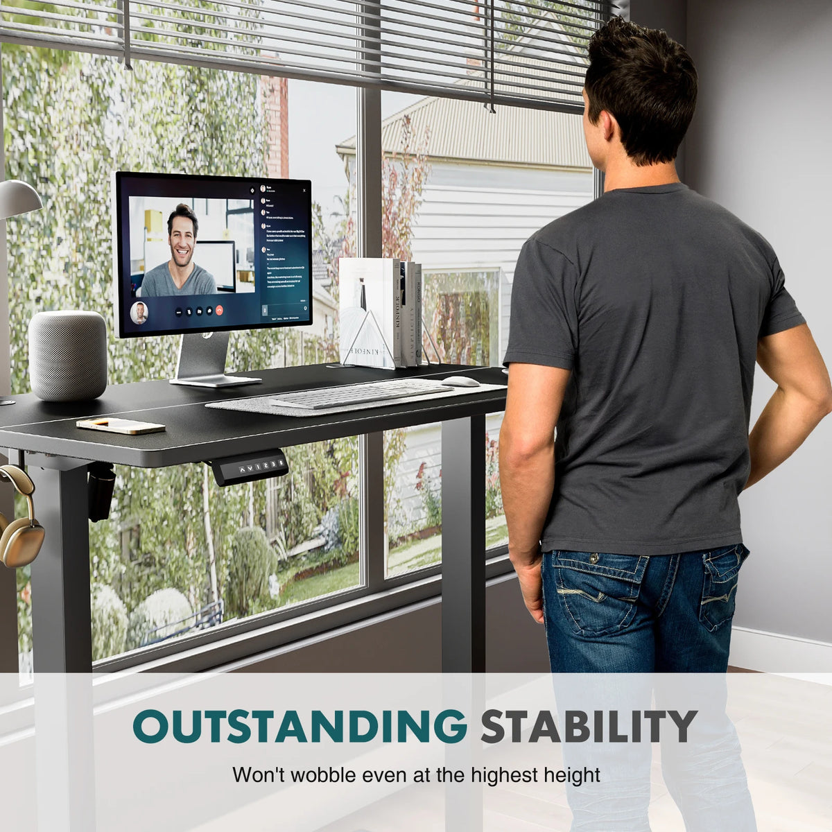 JHK  Ergonomic Electric Standing Desk Height Adjustable