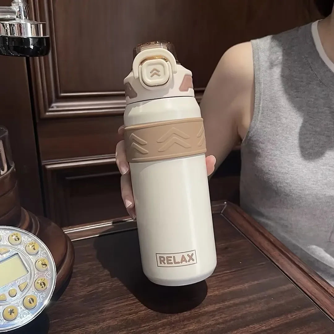 Stainless Steel Portable Vacuum Cup – On-the-Go Sports Bottle