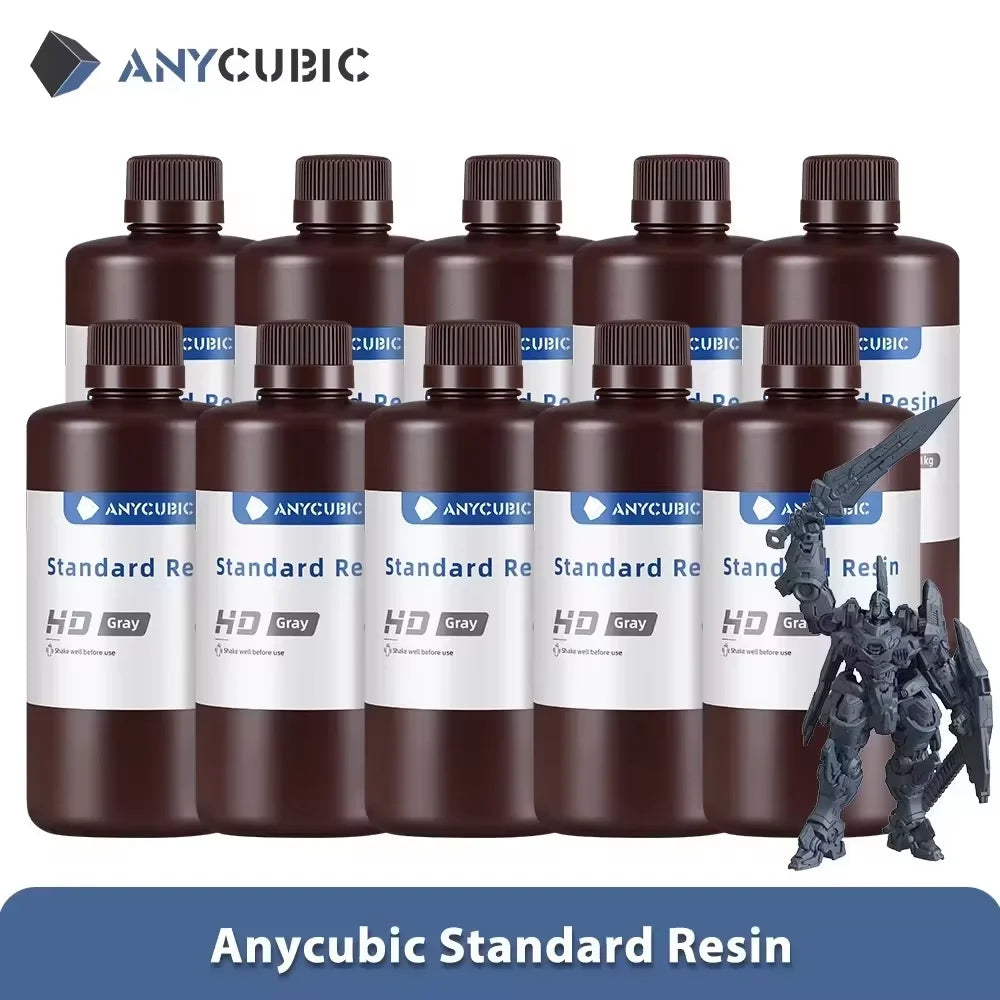 ANYCUBIC 1kg/10kg Liquid Photopolymer Standard Resin 405nm UV Resin