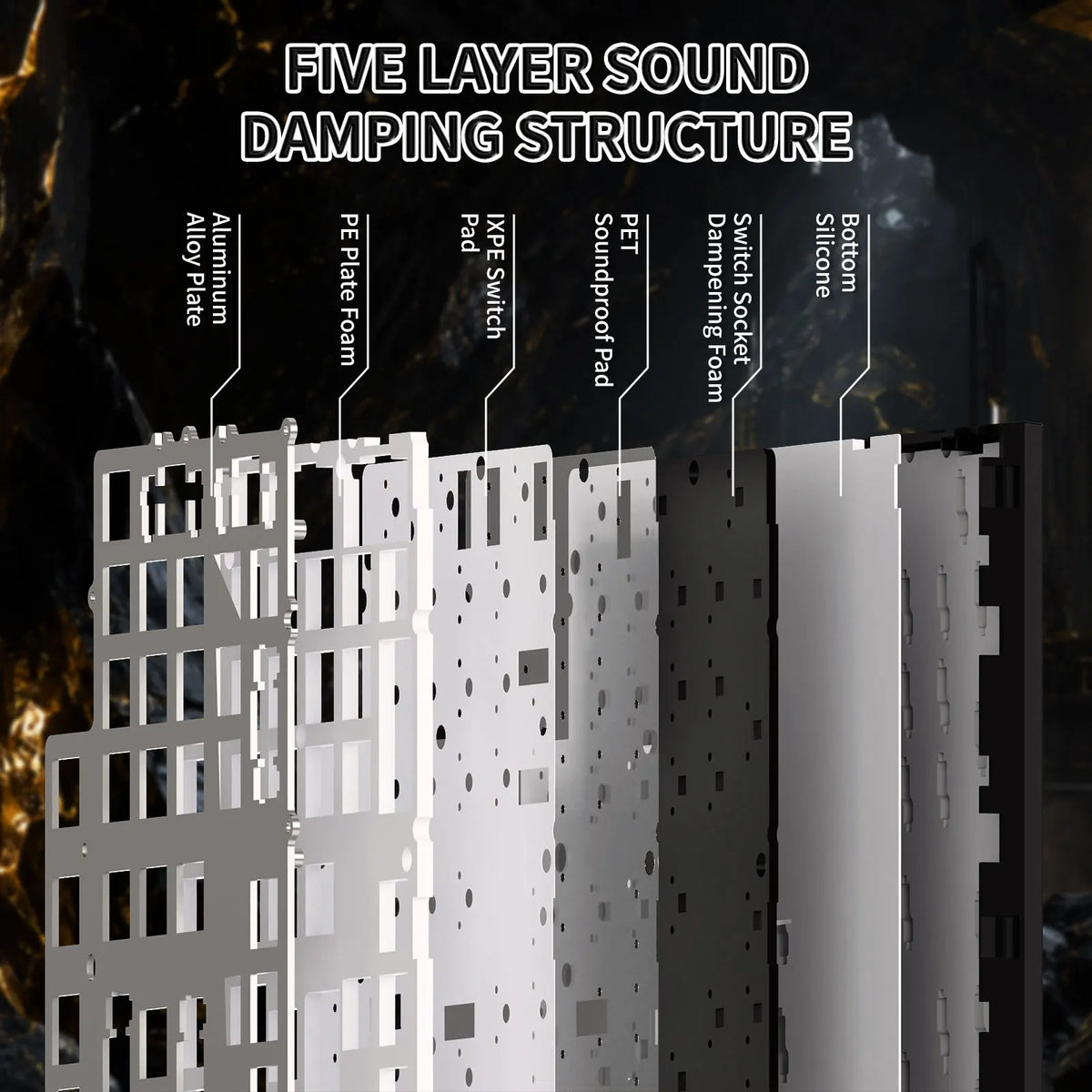 ATTACK SHARK R98 HE Carbon Fiber Rapid Trigger Keyboard, 98 Keys