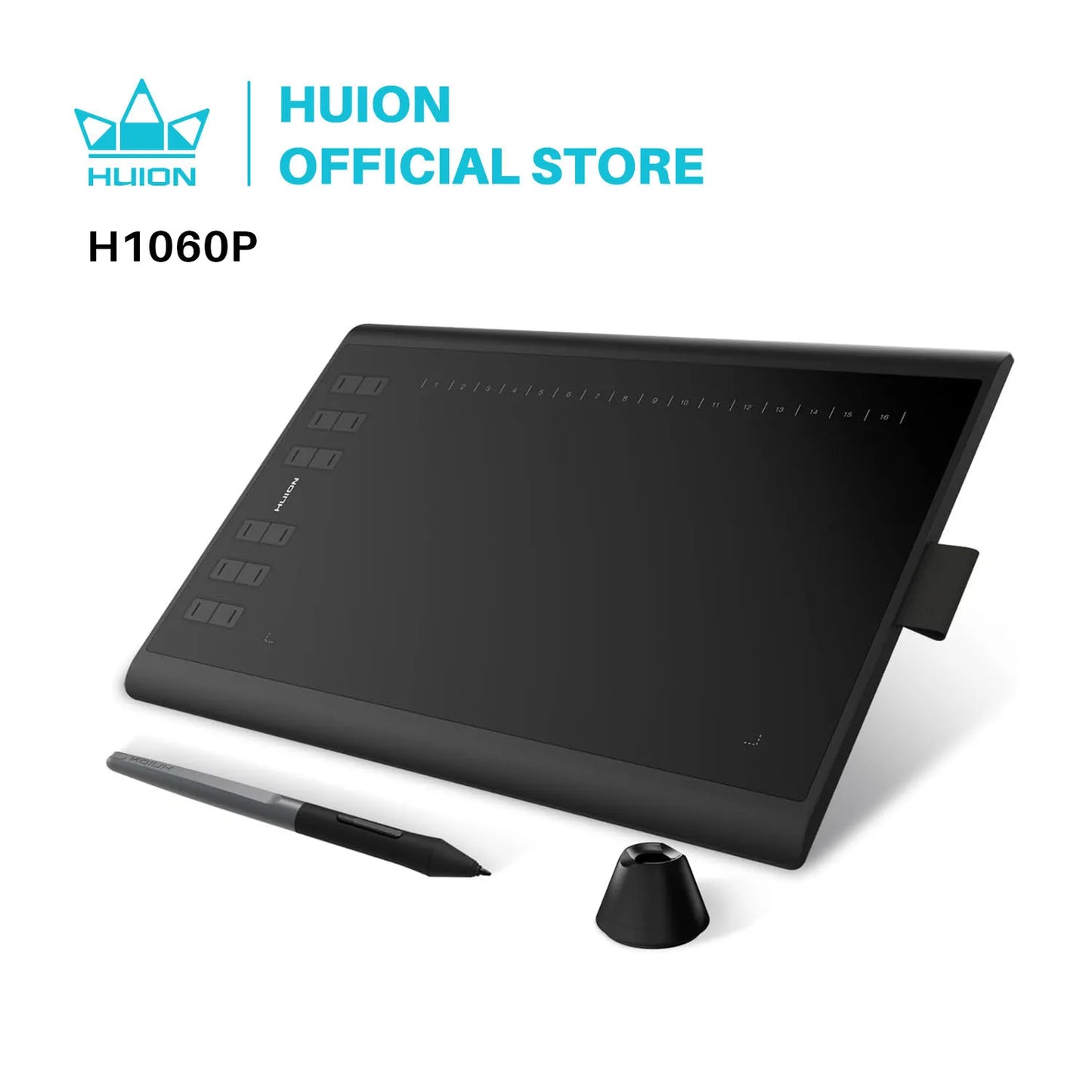 HUION Inspiroy H1060P Graphics Drawing Tablet, 12 Customizable Hot Keys