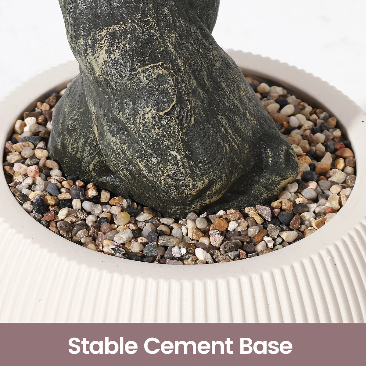 Artificial Cherry Blossom Tree with White Planter & Adjustable Branches