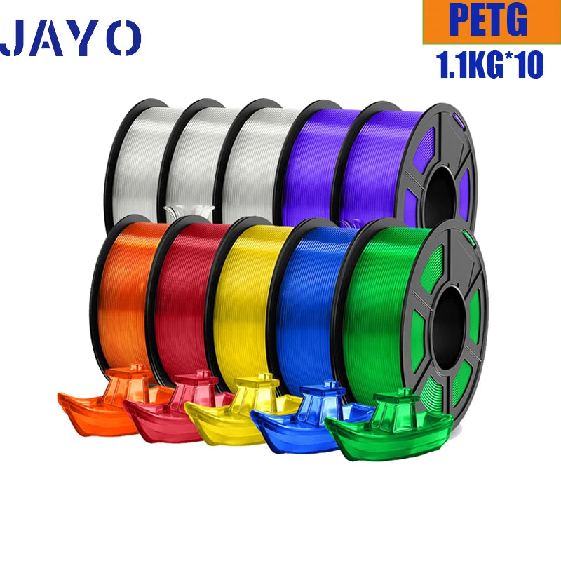 JAYO PETG/PLA PLUS/High Speed Matte PETG/PLA Filament 175mm 10 Rolls