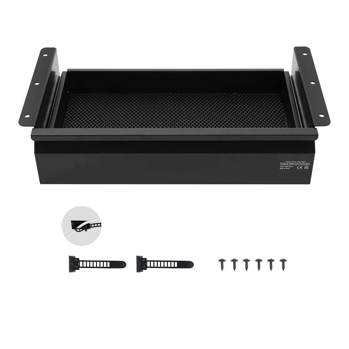 SucceBuy 16/26/30in Storage Under Desk Drawer Organizer for Office Home