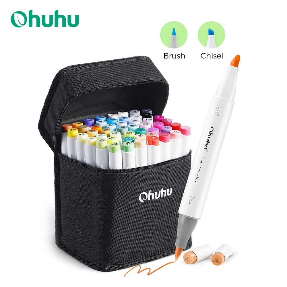 Ohuhu Honolulu Marker Pen Set Color Markers