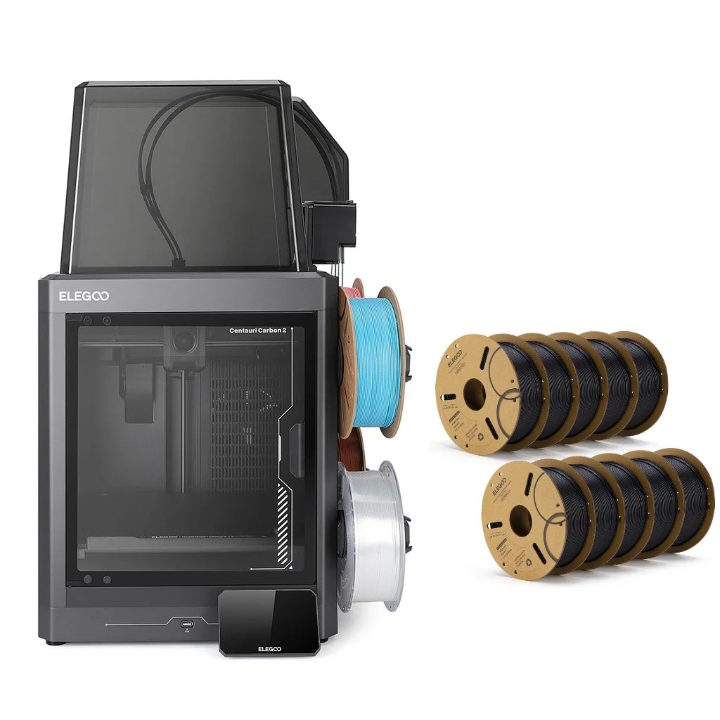 ELEGOO Centauri Carbon 2 Combo 3D Printer with 10KG Filament Kit 500mm/s²