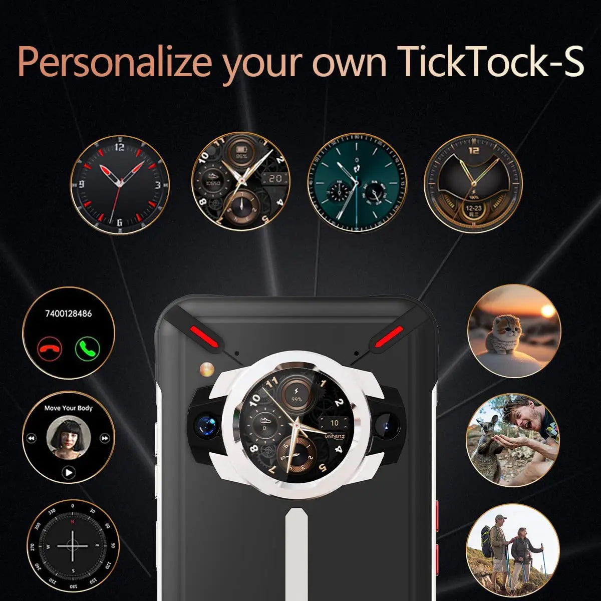Unihertz Ticktock S Rugged 5G Smartphone 8GB 256GB 5200mAh