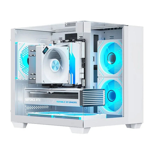 Yeah Magic CUBE PC Case Double-Sided Tempered Glass FANS*3