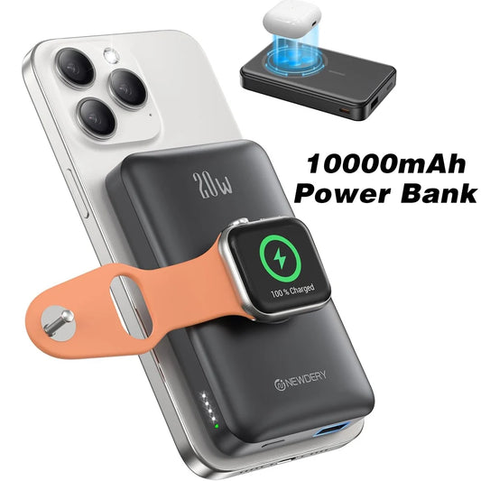 NEWDERY10000mAh Magnetic Wireless Power Bank