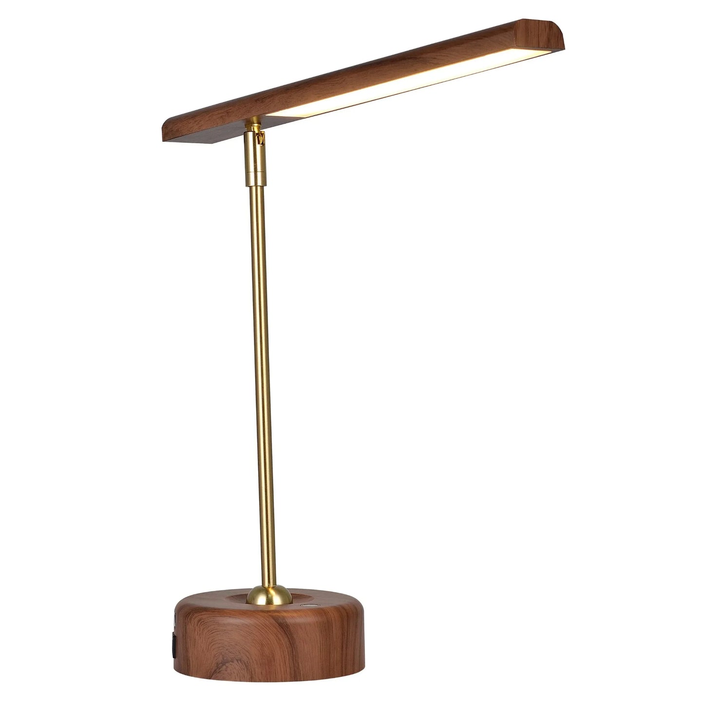 LED Wood Look Finish Desk Lamp